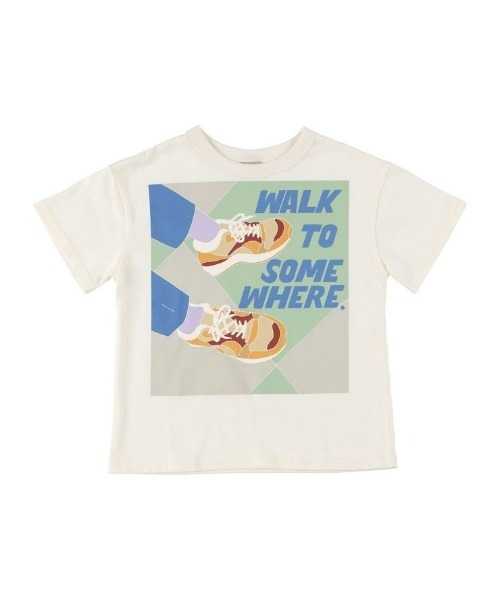 DILASH（ディラッシュ）の「スニーカーイラストTシャツ（Tシャツ/カットソー・キッズ・ブラック/アイボリー・90/100/110/120/80）」の3枚目の写真