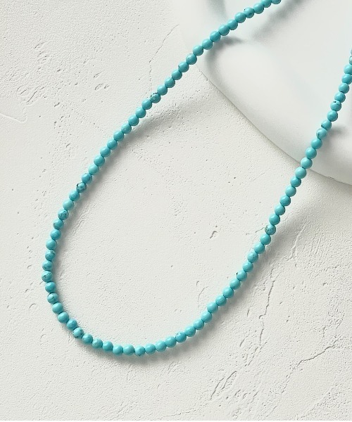 Tiny gem room】ターコイズ シンプル ネックレス 金属アレルギー対応