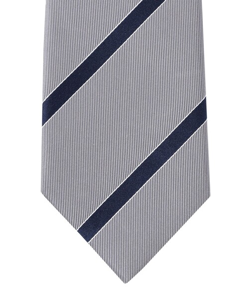 MACKINTOSH PHILOSOPHY（ﾏｯｷﾝﾄｯｼｭ ﾌｨﾛｿﾌｨｰ）の「レジメンタルストライプ レギュラータイ（ネクタイ・メンズ・ダークネイビー/グレー・FREE）」の5枚目の写真