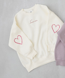 devirock（デビロック）の「デビラボ ガールズ プリント BOXシルエット 裏起毛トレーナー（スウェット・キッズ）」