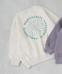 devirock | デビラボ ガールズ プリント BOXシルエット 裏起毛トレーナー(スウェット)