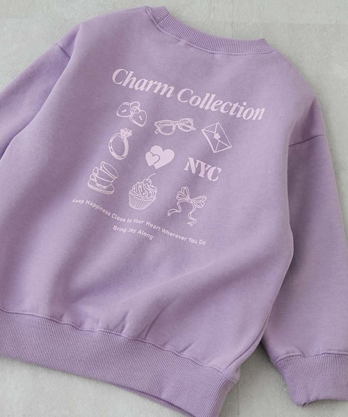 devirock（デビロック）の「デビラボ ガールズ プリント BOXシルエット 裏起毛トレーナー（スウェット・キッズ・グレー系その他/ブラック系その他2/ピンク系その他/ブラック系その他/パープル系その他3/ブルー系その他/グリーン系その他/グレー系その他2/パープル系その他/ベージュ系その他/ホワイト系その他/パープル系その他2/ベージュ系その他2/パープル系その他4/グレー系その他3/パープル系その他5/ピンク系その他2/グリーン系その他2/ピンク系3/レッド系その他/ベージュ系その他4/ブラック系その他4/ブルー系その他2/ベージュ系その他3/ブラック系その他3・90cm/100cm/110cm/120cm/130cm/140cm/150cm/160cm）」の21枚目の写真