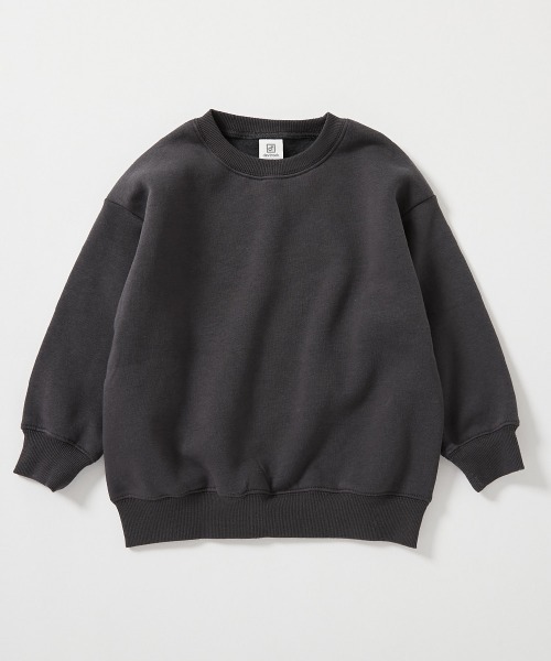 セール】デビラボ ガールズ プリント BOXシルエット 裏起毛トレーナー