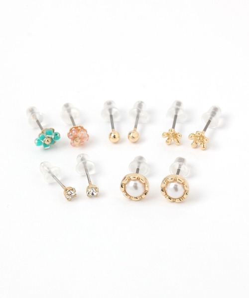 studio CLIP（スタディオクリップ）の「５SETプチピアス（ピアス（両耳用）・レディース・その他1/その他2/その他3・FREE）」の3枚目の写真