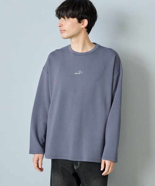 LAKOLE（ラコレ）の「ライトダンボールロゴ長袖T / 143056（Tシャツ/カットソー・メンズ・サンドグレー/ブラック/ライトグレー/ホワイト/ネイビー/オリーブ/チャコール・SMALL/LARGE/X-LARGE/MEDIUM）」の6枚目の写真