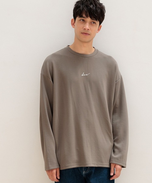 LAKOLE（ラコレ）の「ライトダンボールロゴ長袖T / 143056（Tシャツ/カットソー・メンズ・サンドグレー/ブラック/ライトグレー/ホワイト/ネイビー/オリーブ/チャコール・SMALL/LARGE/X-LARGE/MEDIUM）」の19枚目の写真