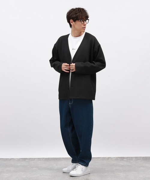 LAKOLE（ラコレ）の「ライトダンボールロゴ長袖T / 143056（Tシャツ/カットソー・メンズ・サンドグレー/ブラック/ライトグレー/ホワイト/ネイビー/オリーブ/チャコール・SMALL/LARGE/X-LARGE/MEDIUM）」の20枚目の写真