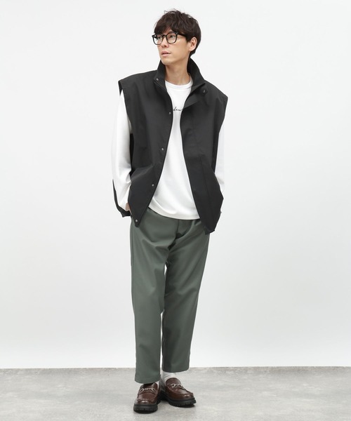 LAKOLE（ラコレ）の「ライトダンボールロゴ長袖T / 143056（Tシャツ/カットソー・メンズ・サンドグレー/ブラック/ライトグレー/ホワイト/ネイビー/オリーブ/チャコール・SMALL/LARGE/X-LARGE/MEDIUM）」の21枚目の写真