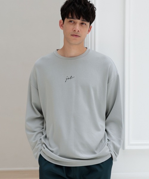 LAKOLE（ラコレ）の「ライトダンボールロゴ長袖T / 143056（Tシャツ/カットソー・メンズ・サンドグレー/ブラック/ライトグレー/ホワイト/ネイビー/オリーブ/チャコール・SMALL/LARGE/X-LARGE/MEDIUM）」の9枚目の写真