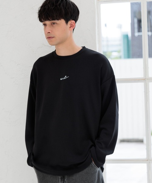 LAKOLE（ラコレ）の「ライトダンボールロゴ長袖T / 143056（Tシャツ/カットソー・メンズ・サンドグレー/ブラック/ライトグレー/ホワイト/ネイビー/オリーブ/チャコール・SMALL/LARGE/X-LARGE/MEDIUM）」の8枚目の写真