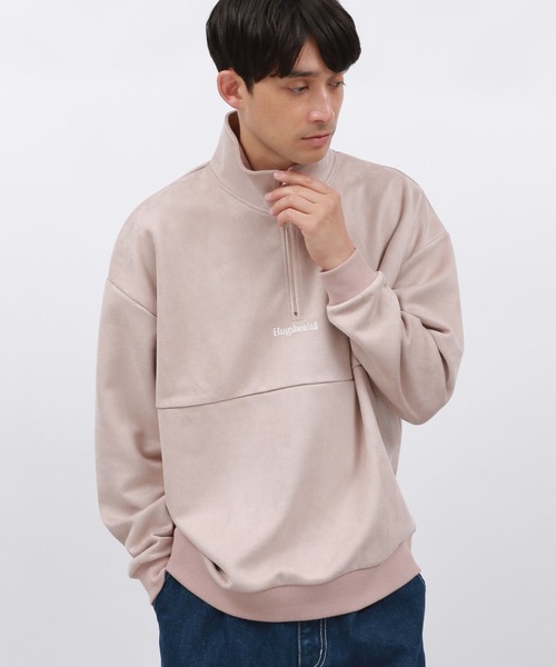 LAKOLE（ラコレ）の「スエードハーフZIPプルオーバー / 140614（その他トップス・メンズ・ライトグレー/グリーン/ピンク・MEDIUM/LARGE/X-LARGE）」の3枚目の写真