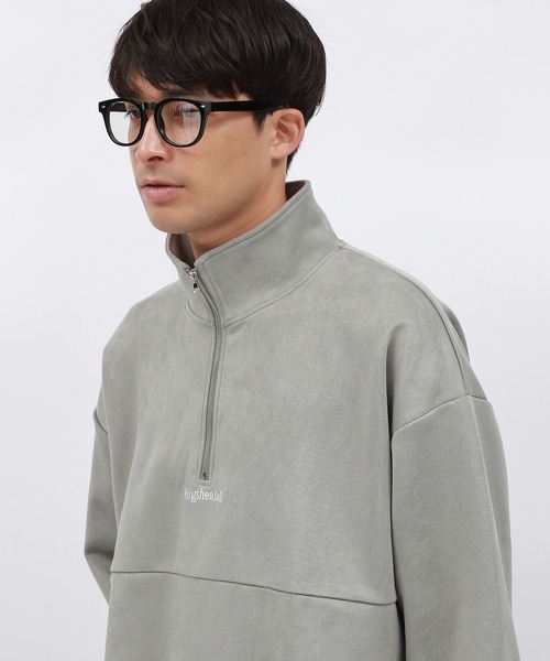 LAKOLE（ラコレ）の「スエードハーフZIPプルオーバー / 140614（その他トップス・メンズ・ライトグレー/グリーン/ピンク・MEDIUM/LARGE/X-LARGE）」の2枚目の写真