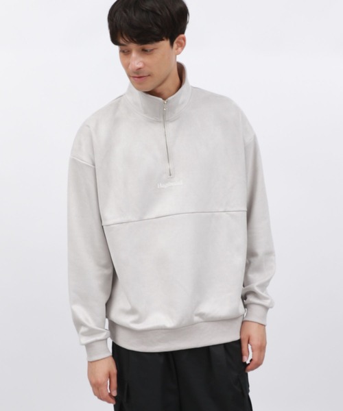 LAKOLE（ラコレ）の「スエードハーフZIPプルオーバー / 140614（その他トップス・メンズ・ライトグレー/グリーン/ピンク・MEDIUM/LARGE/X-LARGE）」の5枚目の写真