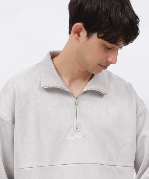 LAKOLE（ラコレ）の「スエードハーフZIPプルオーバー / 140614（その他トップス・メンズ・ライトグレー/グリーン/ピンク・MEDIUM/LARGE/X-LARGE）」の7枚目の写真