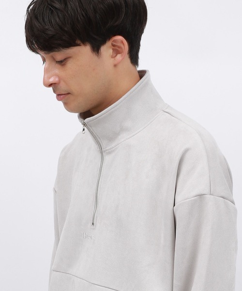 LAKOLE（ラコレ）の「スエードハーフZIPプルオーバー / 140614（その他トップス・メンズ・ライトグレー/グリーン/ピンク・MEDIUM/LARGE/X-LARGE）」の8枚目の写真