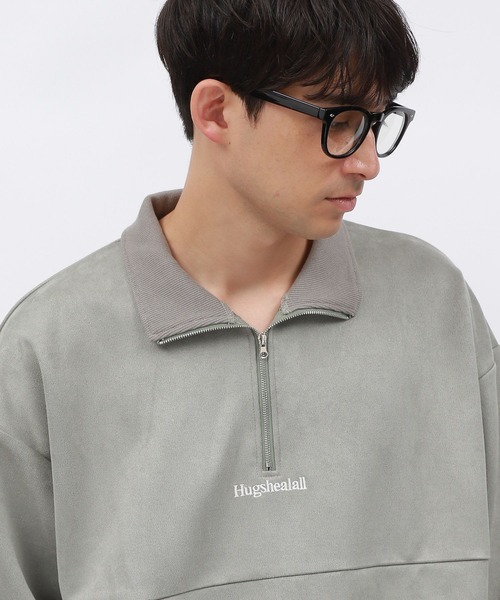 LAKOLE（ラコレ）の「スエードハーフZIPプルオーバー / 140614（その他トップス・メンズ・ライトグレー/グリーン/ピンク・MEDIUM/LARGE/X-LARGE）」の12枚目の写真