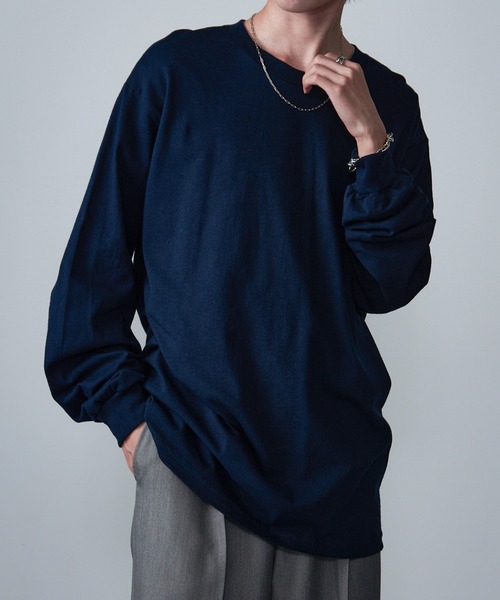 MAISON CLUB(メゾンクラブ)の「【MAISON CLUB】American Comfort Apparel 6oz ロングスリーブTee/ロンT WILL(Tシャツ/カットソー・メンズ・グレー/サックスブルー/ブラック/ホワイト/ネイビー/オレンジ/ベージュ/ヘザーグレー・XL/L/M/2XL/S)」の15枚目の写真