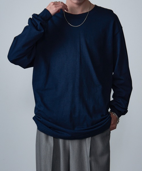 MAISON CLUB(メゾンクラブ)の「【MAISON CLUB】American Comfort Apparel 6oz ロングスリーブTee/ロンT WILL(Tシャツ/カットソー・メンズ・グレー/サックスブルー/ブラック/ホワイト/ネイビー/オレンジ/ベージュ/ヘザーグレー・XL/L/M/2XL/S)」の14枚目の写真