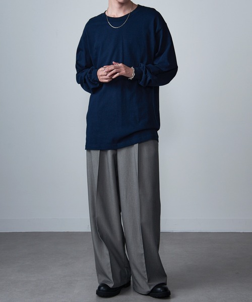 MAISON CLUB(メゾンクラブ)の「【MAISON CLUB】American Comfort Apparel 6oz ロングスリーブTee/ロンT WILL(Tシャツ/カットソー・メンズ・グレー/サックスブルー/ブラック/ホワイト/ネイビー/オレンジ/ベージュ/ヘザーグレー・XL/L/M/2XL/S)」の17枚目の写真