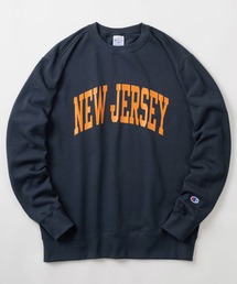 Champion（チャンピオン）の「【Champion/チャンピオン】NEW JERSEY カレッジロゴデザイン クルーネックスウェット/ 裏毛/【USAコットン】（スウェット・レディース）」