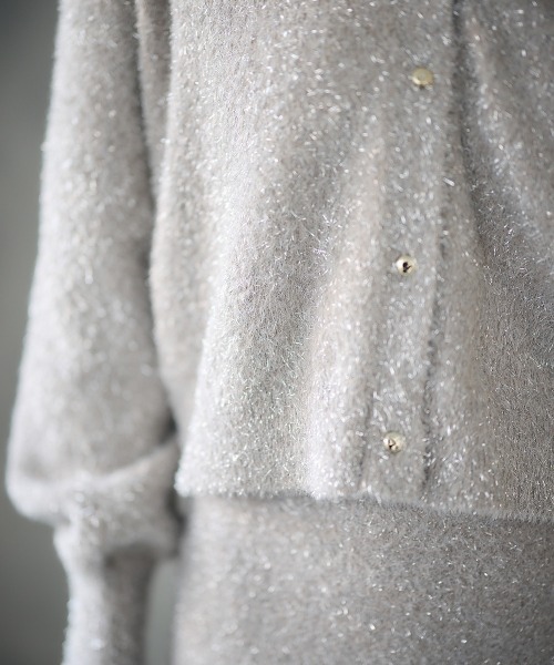 12Twelve Agenda（トゥエルブ　アジェンダ）の「ラメシャギーニットタイトスカート（スカート・レディース・ミント/グレイッシュベージュ・M）」の7枚目の写真