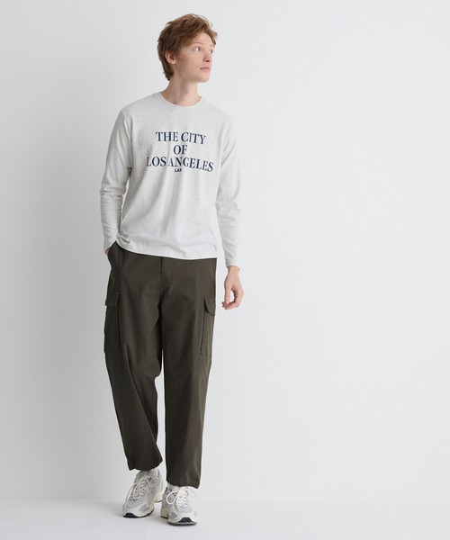 coca(coca)(コカ)の「レタリングロゴプリントロンT(Tシャツ/カットソー・メンズ・ブラック/ネイビー/ホワイト/ライトグレー・M/L/XL)」の7枚目の写真