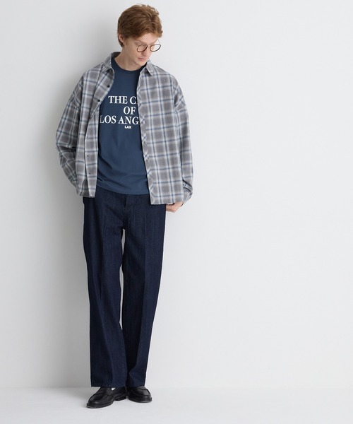 coca(coca)(コカ)の「レタリングロゴプリントロンT(Tシャツ/カットソー・メンズ・ブラック/ネイビー/ホワイト/ライトグレー・M/L/XL)」の12枚目の写真