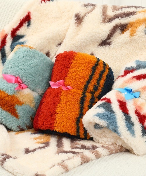 セール】4WAY ボアブランケット 膝掛け ひざ掛け（ブランケット