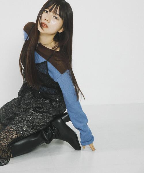 セール】『別注』さらさ×SENSE OF PLACE モヘアライクワイドボーダー