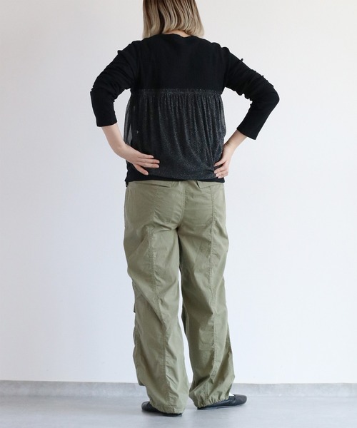 cepo（セポ）の「チュールドッキングビスチェ（Tシャツ/カットソー・レディース・オフホワイト/ブラック・M）」の11枚目の写真