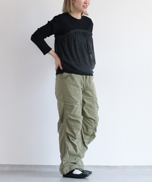 cepo（セポ）の「チュールドッキングビスチェ（Tシャツ/カットソー・レディース・オフホワイト/ブラック・M）」の13枚目の写真