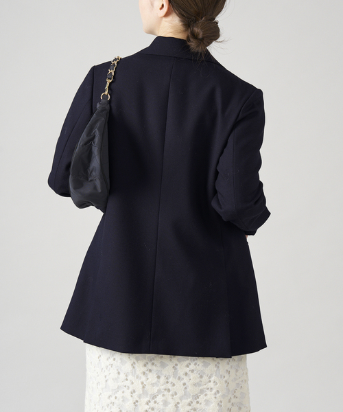 IENA（イエナ）の「ウーステッド ダブルブレストジャケット（その他アウター・レディース・ネイビー・36/38/40）」の9枚目の写真