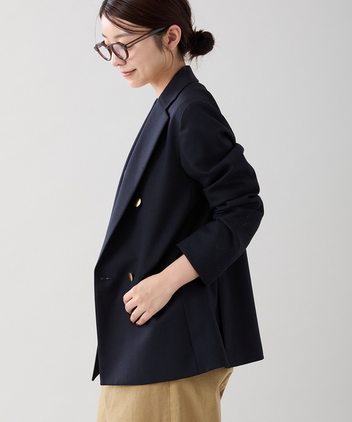 IENA（イエナ）の「ウーステッド ダブルブレストジャケット（その他アウター・レディース・ネイビー・36/38/40）」の17枚目の写真