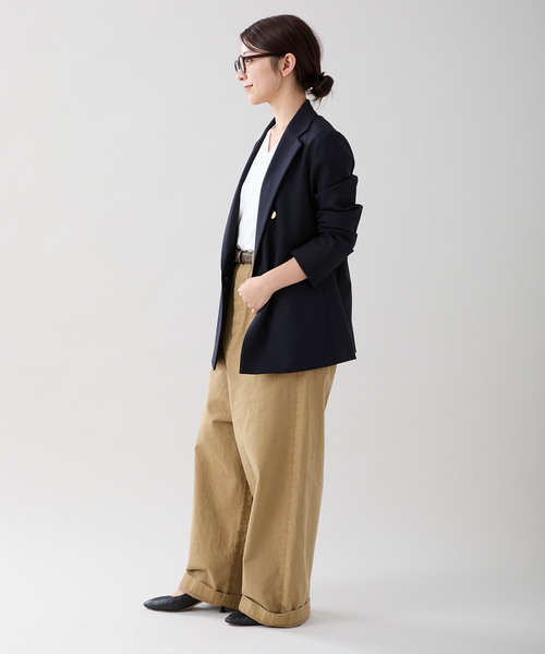 IENA（イエナ）の「ウーステッド ダブルブレストジャケット（その他アウター・レディース・ネイビー・36/38/40）」の21枚目の写真