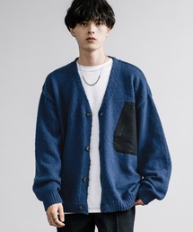 5Gモヘアライクルーズシルエットポケット付きカーディガン
