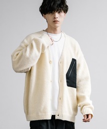 5Gモヘアライクルーズシルエットポケット付きカーディガン