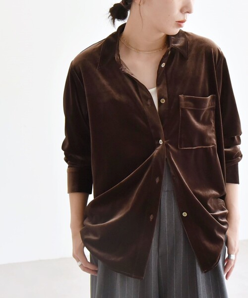 ブラウス シャツ quaranciel:「手洗い可能」リラックス ナロー シャツ 2 レディース quaranciel:〈手洗い可能〉リラックス ナロー シャツ 2｜ SHIPS