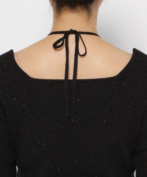 LOWRYS FARM（ローリーズファーム）の「スパンコールラメプルオーバーＬＳ 149244（ニット/セーター・レディース・アイボリー/ブラック/ピンク・FREE）」の8枚目の写真