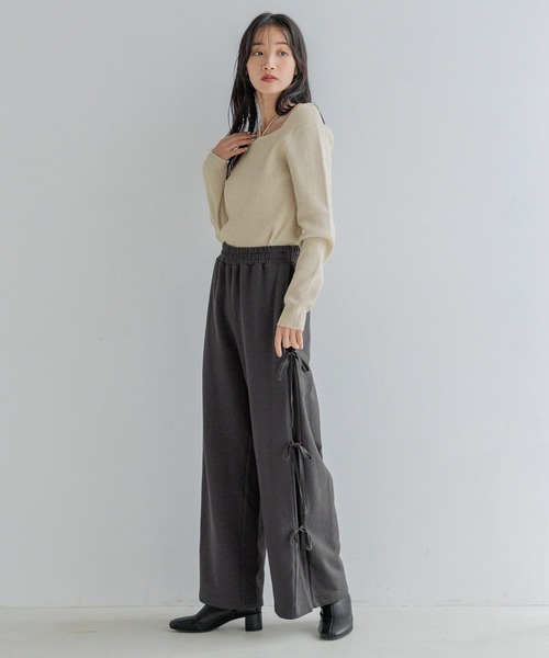 LOWRYS FARM（ローリーズファーム）の「スパンコールラメプルオーバーＬＳ 149244（ニット/セーター・レディース・アイボリー/ブラック/ピンク・FREE）」の16枚目の写真