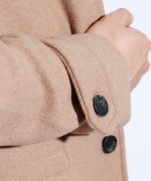 Denime(ドゥニーム)の「カルゼステンカラーコート(ステンカラーコート・メンズ・グレー/キャメル/ネイビー・MEDIUM/SMALL/LARGE)」の5枚目の写真
