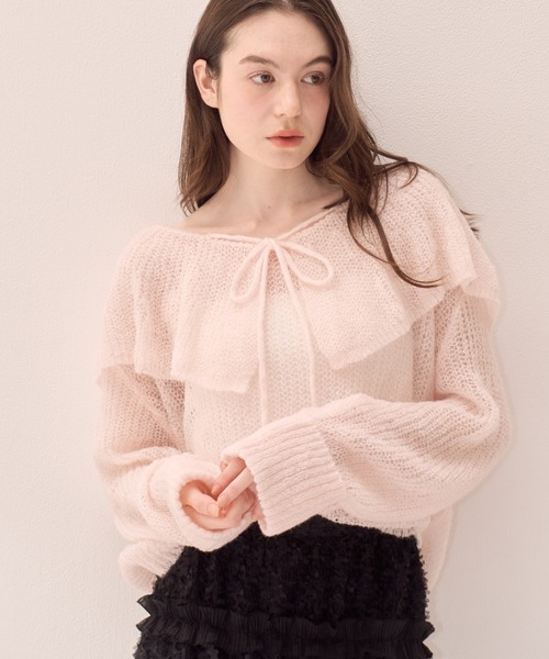 muguet（ミュゲ）の「ローゲージセーラーニット（ニット