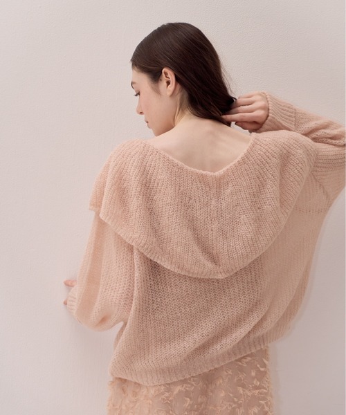 muguet（ミュゲ）の「ローゲージセーラーニット（ニット/セーター・レディース・ピンクベージュ/ブルー/ピンク・FREE）」の13枚目の写真