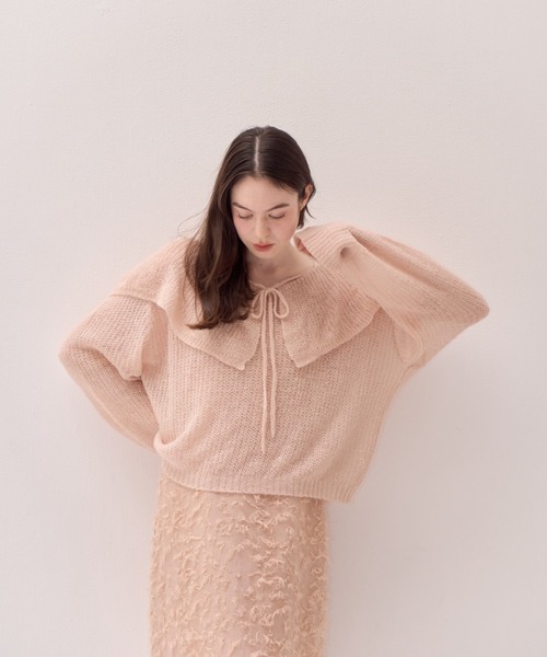 muguet（ミュゲ）の「ローゲージセーラーニット（ニット/セーター