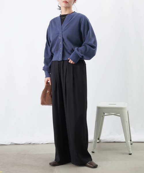 【セール】LC/LLL リブカットカーディガン / Vネックドルマンカーディガン（カーディガン/ボレロ）｜LUCA/LADY LUCK LUCA（ルカ/レディラックルカ）