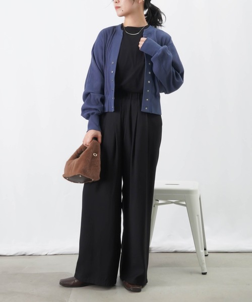 【セール】LC/LLL リブカットカーディガン / Vネックドルマンカーディガン（カーディガン/ボレロ）｜LUCA/LADY LUCK LUCA（ルカ/レディラックルカ）