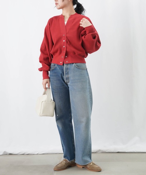 【セール】LC/LLL リブカットカーディガン / Vネックドルマンカーディガン（カーディガン/ボレロ）｜LUCA/LADY LUCK LUCA（ルカ/レディラックルカ）