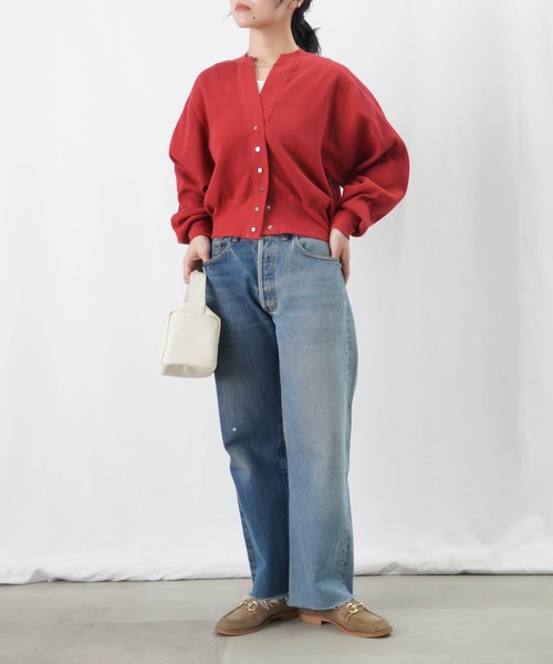 【セール】LC/LLL リブカットカーディガン / Vネックドルマンカーディガン（カーディガン/ボレロ）｜LUCA/LADY LUCK LUCA（ルカ/レディラックルカ）