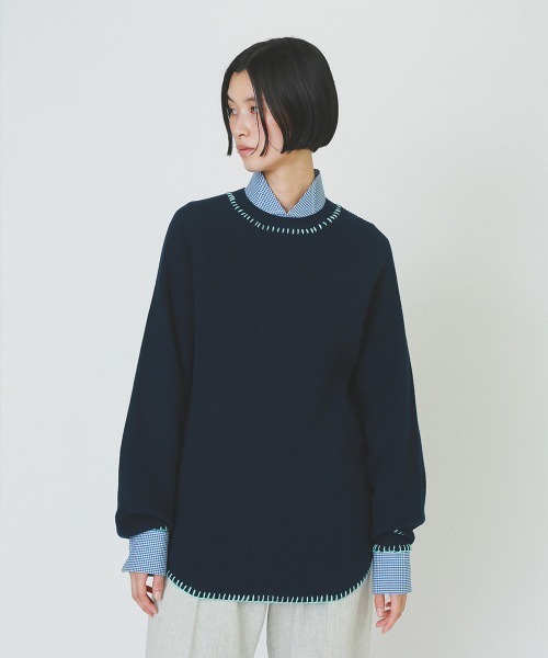 soduk（スドーク）の「thermal knit pullover（Tシャツ