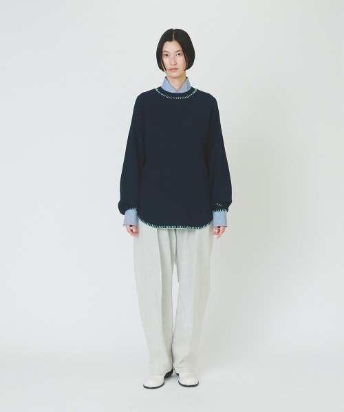 soduk（スドーク）の「thermal knit pullover（Tシャツ