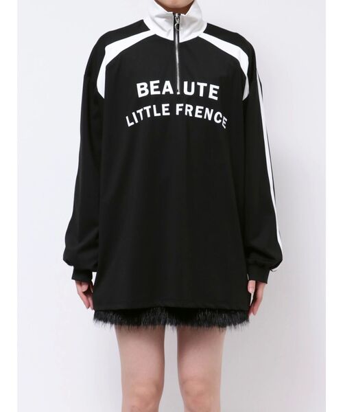 EATME（イートミー）の「サイドラインスポーティーTOP（Tシャツ/カットソー・レディース・ブラック/ピンク/ネイビー/オフホワイト・FREE）」の11枚目の写真